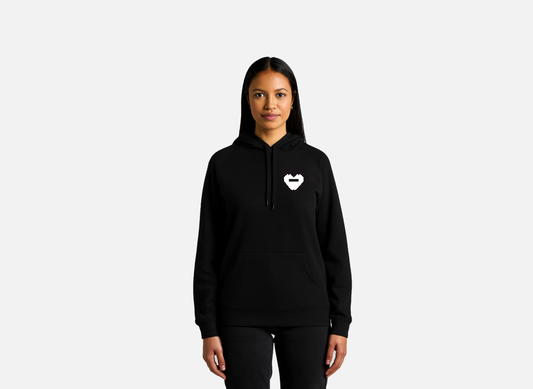 WOMEN'S HEART HOODIE RAGLAN