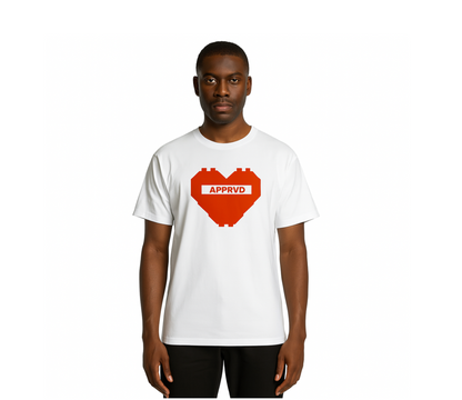 MEN'S INIFINITY HEART T-SHIRT WHITE